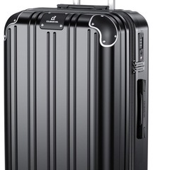 スーツケース　Mサイズ　60L 拡張機能　TSAロック　ブラック...