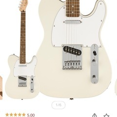 ギター　
スクワイヤー テレキャスター(Affinity Series Telecaster (Olympic White/Laurel) Squier by Fender)の画像