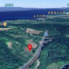 西之表市住吉【売地】事業用地向き国道沿間口平坦約60ｍ1,427...