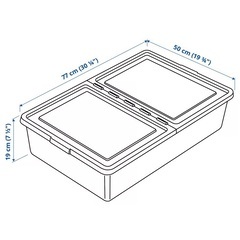 IKEA 収納　ソッケルビート×3個の画像