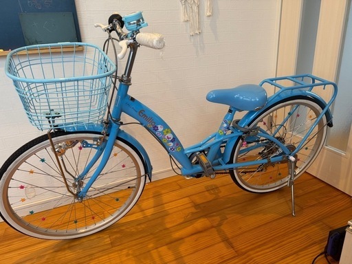 値下げ！新品自転車　女の子　パステルプルー　変速機