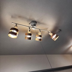 【値下げ可 】照明(シーリングライト Nウッドリング)の画像