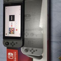 ニンテンドースイッチ初期グレー、マリオカートソフト付きの画像