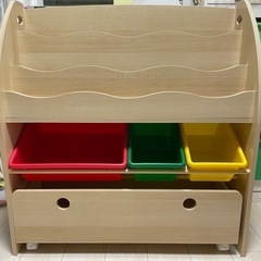 ロウヤ　絵本棚　おもちゃ箱