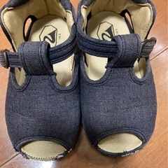 peep zoom ズーム　リネンサンダル　14.5cm オープンサンダルの画像