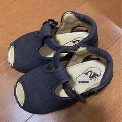 peep zoom ズーム　リネンサンダル　14.5cm オープンサンダルの画像
