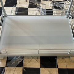 【リサイクルサービス八光】幅30㎝　ドウシシャ　サイドテーブル　キッチンワゴン　キャスター付き　CPS4530-WHの画像
