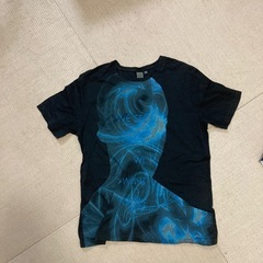 CKの黒Tシャツ、長袖ボーダー、半袖シャツの3点セットの画像