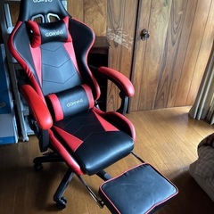 ゲーミングチェア！オットマン付き！美品！の画像
