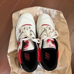 New Balance BB550VTB　WHITE/RED　
