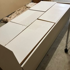 ☆値下げ☆A2506-587　ニトリ シングル ベッド マットレス無し キズ汚れ有りの画像