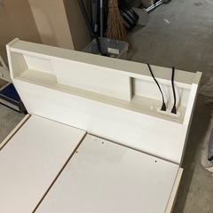 ☆値下げ☆A2506-587　ニトリ シングル ベッド マットレス無し キズ汚れ有りの画像