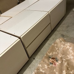 ☆値下げ☆A2506-587　ニトリ シングル ベッド マットレス無し キズ汚れ有りの画像