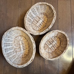 【かご】浅型の楕円形