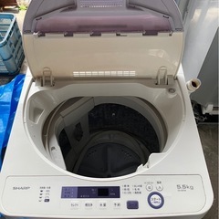 ⑥シャープ 洗濯機 ES-GE5A-V  5.5kg 17年製の画像