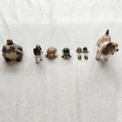 置物 インテリア カエル 亀 犬