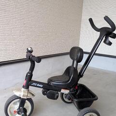 操作棒も、タイヤロック付き三輪車