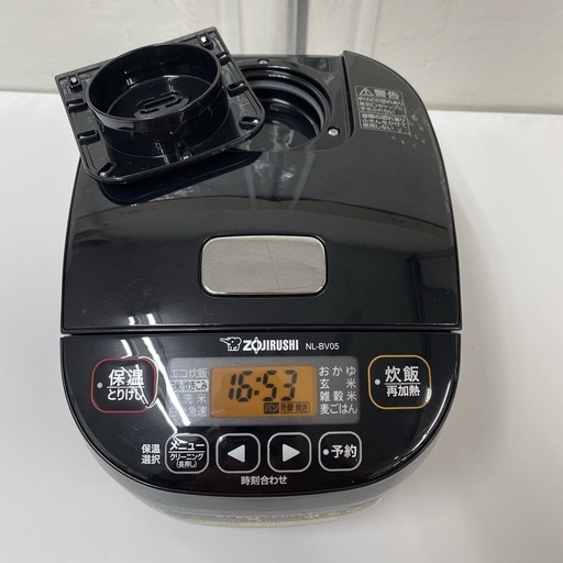 R471 ☀️ 2022年製の高年式♪ ZOJIRUSHI 炊飯ジャー 3合炊き NL-BV05⭐ 動作確認済 ⭐ クリーニング済
