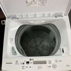 東芝 4.5kg 全自動洗濯機 ピュアホワイトTOSHIBA AW-45M7-W リサイクルショップ宮崎屋　住吉店　25.6.22の画像