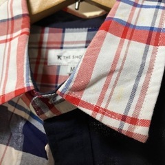 THE SHOP TK 7分丈チェックシャツの画像