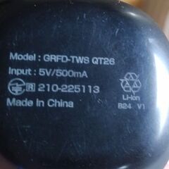 GEO ゲオ 完全ワイヤレスイヤホン GRFD-TWS QT26 充電ケースのみ 中古の画像