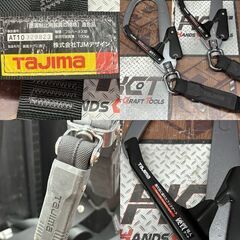 【中古】タジマ TAJIMA Mサイズ フルハーネス Wランヤード付き【ハンズクラフト佐賀】の画像