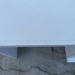 デスク 机 LOWYA 収納あり 白色 ホワイトの画像