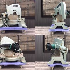 【通電・簡易動作確認済/美品/2004年製】　ハイコーキ・日立工機　380㎜ 卓上丸のこ　C15FB　定価/117,700円　単相100V　切断角度/0～57度の画像