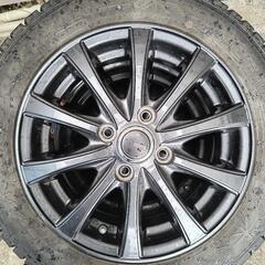 軽自動車用 グッドイヤー アイスナビ6 2020年製 155/65R14 SHONE製 ゼニス-K1 アルミホイール 14×4.5J オフセット+45 4穴 ハブ径67mm  PCD  100mm ガンメタリック 4本価格の画像