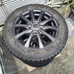 軽自動車用 グッドイヤー アイスナビ6 2020年製 155/65R14 SHONE製 ゼニス-K1 アルミホイール 14×4.5J オフセット+45 4穴 ハブ径67mm  PCD  100mm ガンメタリック 4本価格の画像