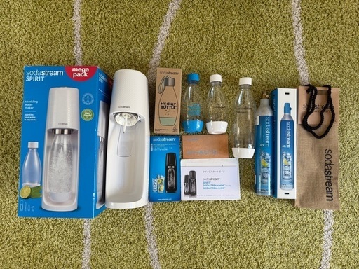 ソーダストリーム Spirit スターターキット 特別パッケージ (ホワイト)
