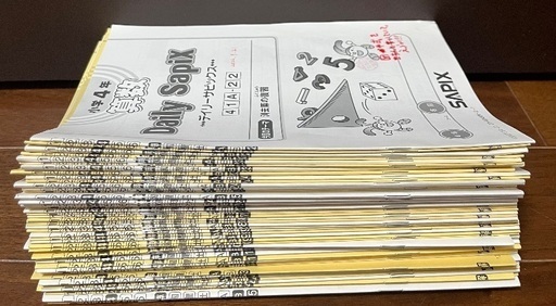 サピックス 2年 2022年度 国算 デイリーサピックス他 中古