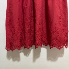 【Je chichi 】テチチ 赤　ワンピース 半袖 ロングの画像