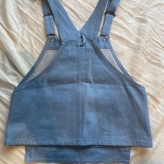 MARU TO マルト サロペット 青色 ボタン付き YUKI TOHGEの画像