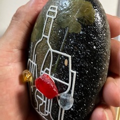 シーグラスのペーパーウェイトの画像