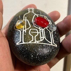 シーグラスのペーパーウェイトの画像