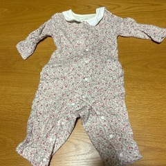 着替えやすい　子ども　赤ちゃん　ロンパース　ベビー　ピンク　80の画像