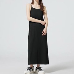GUのリブキャミソールワンピースです☺️の画像