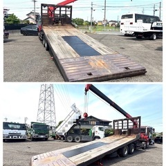 日野　プロフィア　花見台　スライドローダー　クレーン　ウインチ　ラジコン　4軸低床　実走行78万km 美車　現車確認大歓迎の画像