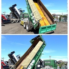 H.10 三菱　S.グレート　ダンプ　実走行75万キロ コボレーン 2デフ　DPFなし　車検付き　現車確認大歓迎　の画像