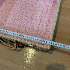 カゴバッグ ラタン レトロの画像