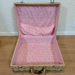カゴバッグ ラタン レトロの画像