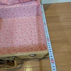 カゴバッグ ラタン レトロの画像