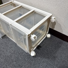 キャスター付き！3段収納ケースの画像