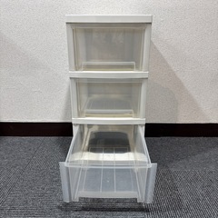 キャスター付き！3段収納ケースの画像