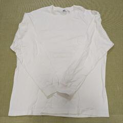 白　長袖ティーシャツ