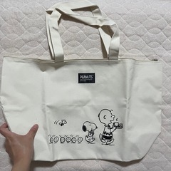 スヌーピーのトートバッグの画像