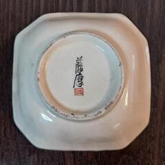 薩摩焼 白さつま 白薩摩 香山 雪山 急須 小皿 皿 アンティーク 煎茶道具 煎茶器 工芸品の画像