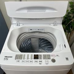 R645 ☀️ ジモティー限定特別価格！ Hisense 洗濯機 （洗濯6.0㎏) 22年製 HW-T60H ⭐ 動作確認済 ⭐ クリーニング済の画像