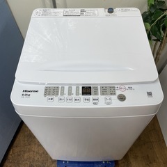 R645 ☀️ ジモティー限定特別価格！ Hisense 洗濯機 （洗濯6.0㎏) 22年製 HW-T60H ⭐ 動作確認済 ⭐ クリーニング済の画像